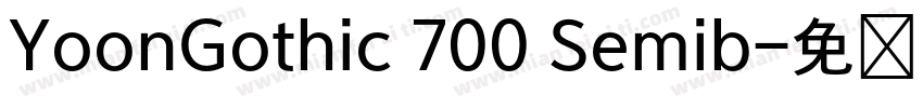 YoonGothic 700 Semib字体转换